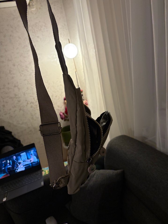 Bej Fermuarlı Kadın Sırt Çantası - Görsel 2