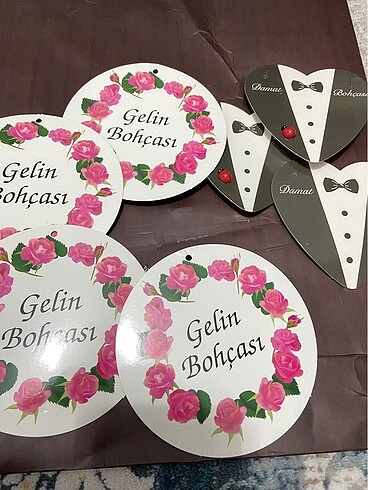 Nişan bohçası kartları