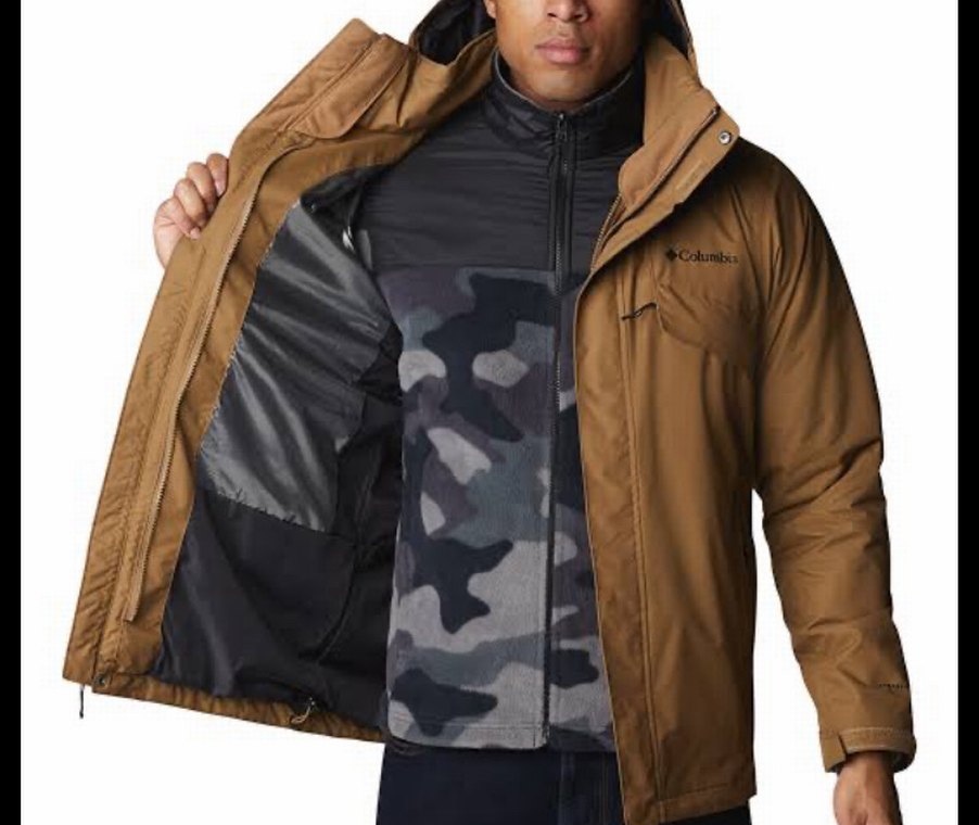 Bej Kapüşonlu Columbia Outdoor Mont - Görsel 2