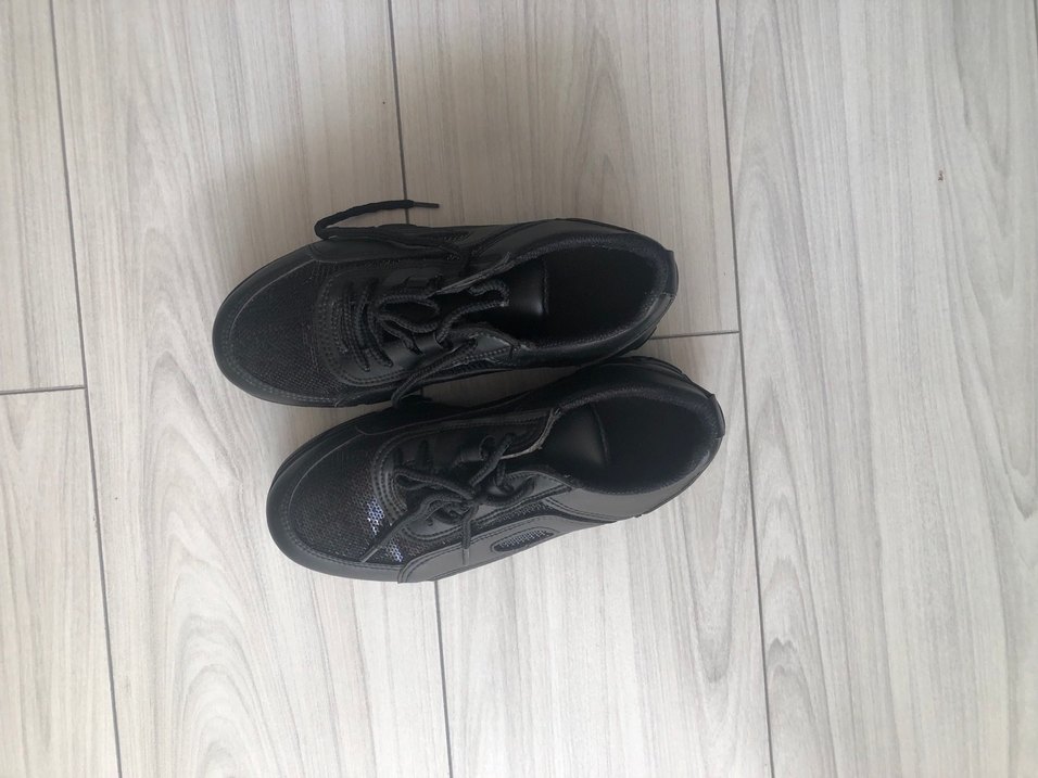 Siyah Platform Topuklu Kadın Spor Ayakkabı - Görsel 3