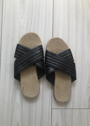 Kadın Gri Dolgu Topuklu Pilili Terlik - Görsel 2