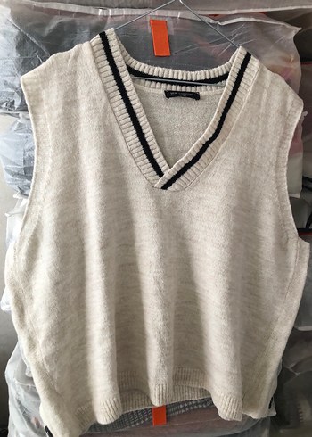 LCW Comfort V Yaka Örgü Kadın süveter - Görsel 3