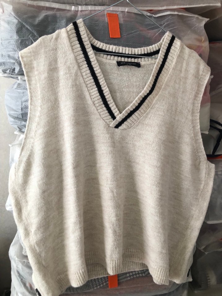 LCW Comfort V Yaka Örgü Kadın süveter - Görsel 3