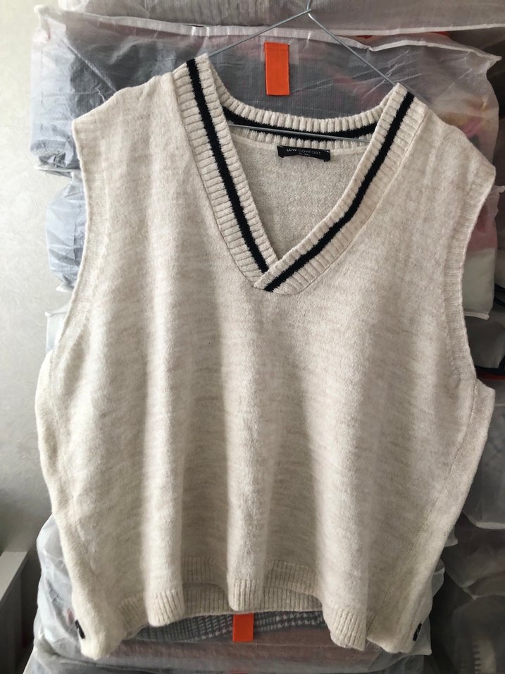 LCW Comfort V Yaka Örgü Kadın süveter - Görsel 2