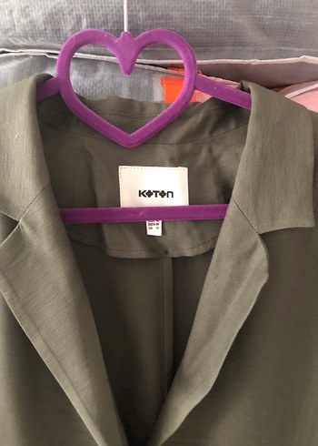 Haki yeşil Kadın Blazer Ceket - Görsel 3