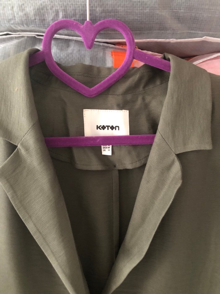 Haki yeşil Kadın Blazer Ceket - Görsel 3