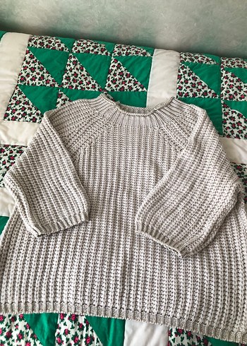 Gri Örgü Kadın Kazak - Görsel 2