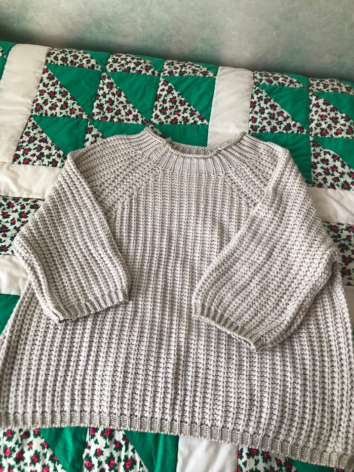 Gri Örgü Kadın Kazak - Görsel 2