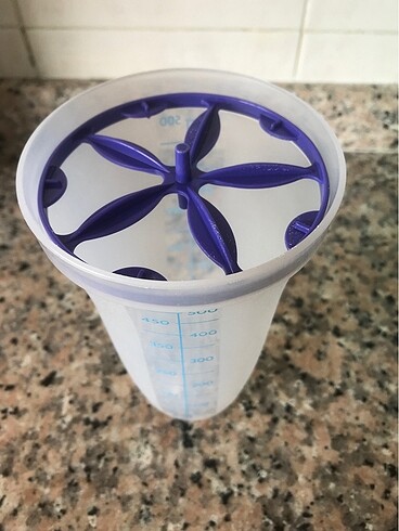  Beden mavi Renk Tupperware Şek Şek