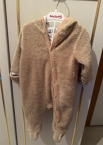 Paul Mark Kürklü Kahverengi Bebek Tulum - Görsel 2