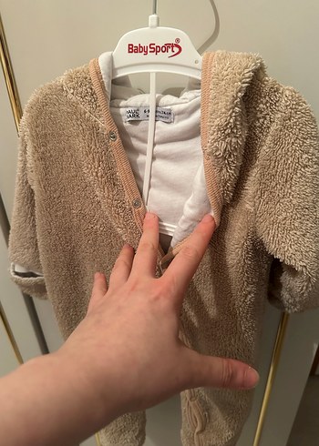 Paul Mark Kürklü Kahverengi Bebek Tulum - Görsel 4