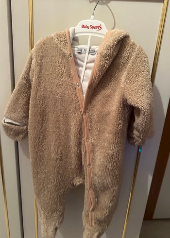 Paul Mark Kürklü Kahverengi Bebek Tulum - Görsel 7