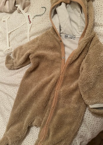 Paul Mark Kürklü Kahverengi Bebek Tulum - Görsel 6