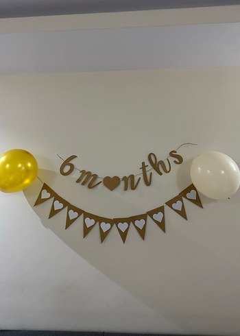 6 Ay Yazılı Parti Süsü - Görsel 4