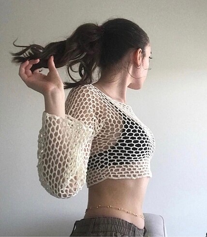 xs Beden Delikli Bolero Crop