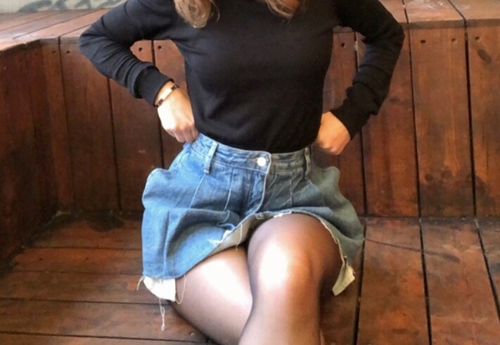 Trendyol & Milla Pileli Denim Kot Şort Etek