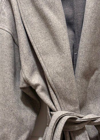 Kolu kürklü kaşe kaban - Görsel 4