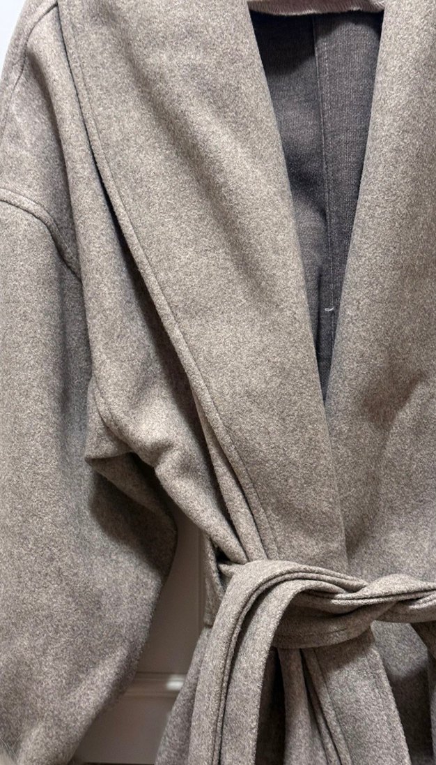 Kolu kürklü kaşe kaban - Görsel 4