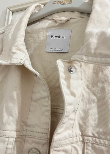 Krem denim ceket - Görsel 3