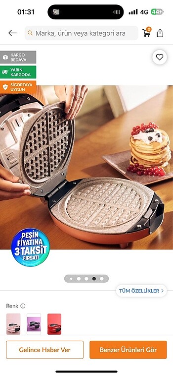 Waffle makinesi