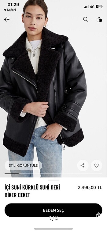 Stradivarius Biker Ceket