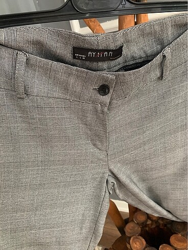 38 Beden Ekose Kısa paça pantolon