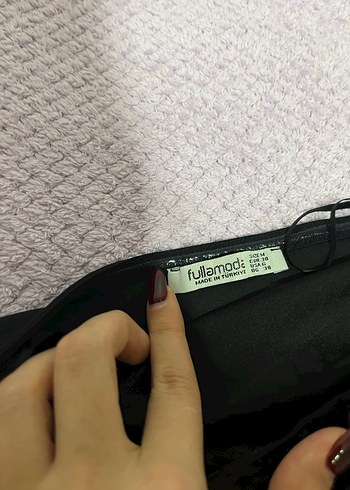 Kürk Detaylı Siyah Straplez Bustiyer - Görsel 12