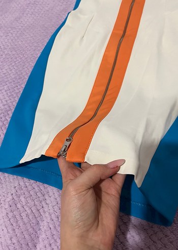 Straplez Mini Elbise - Görsel 11