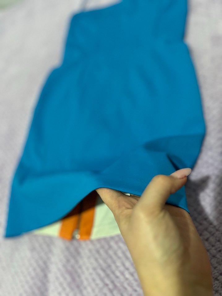 Straplez Mini Elbise - Görsel 4