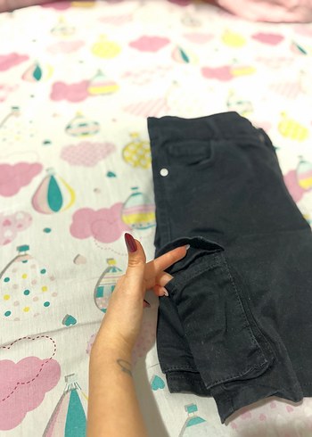 Kadın Siyah Rahat Şort - Görsel 11