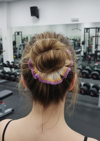 Renkli Örgü Bohem Saç Tokaları - Görsel 4