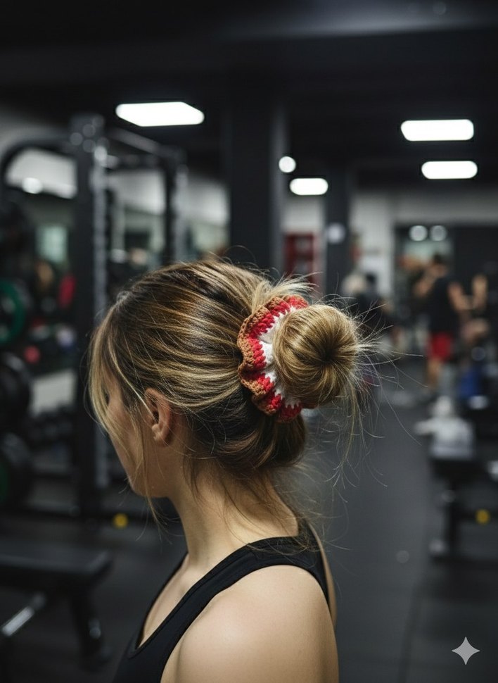 Renkli Örgü Bohem Saç Tokaları - Görsel 3