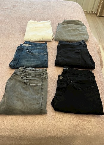 l Beden Gri Normcore Kadın Kot Pantolon
