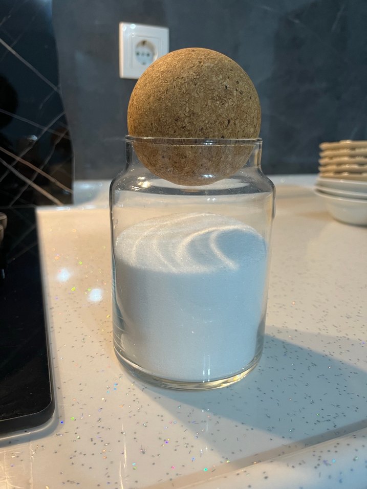 Cam Kavanozda Beyaz Toz - Görsel 3