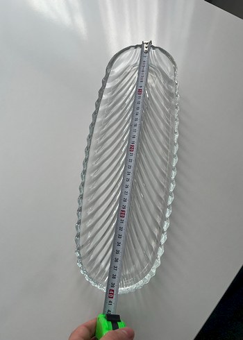 Vintage Şeffaf Cam Servis Tabağı - Görsel 2