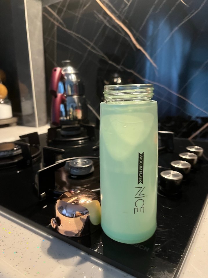 Yeşil Renkli Çocuk Termos Şişesi - Görsel 4