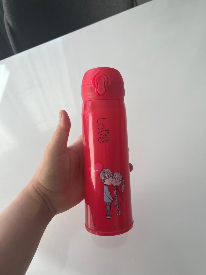 Renkli Kız Çocuk Termos Matara - Görsel 4