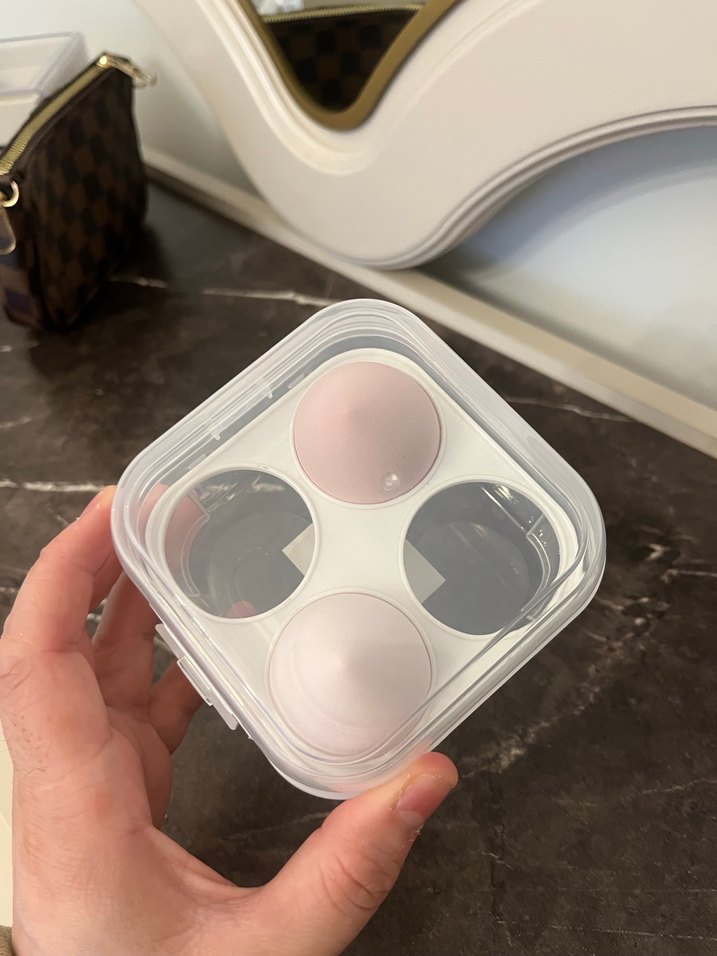 Pastel Pembe Makyaj Süngeri Seti - Görsel 5