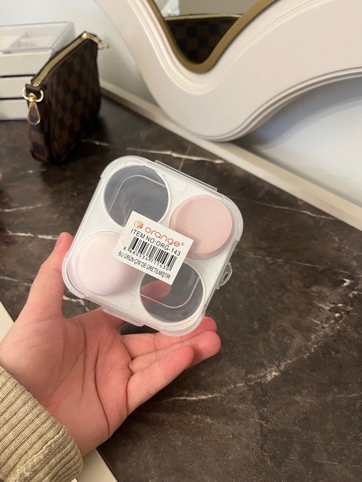 Pastel Pembe Makyaj Süngeri Seti - Görsel 4