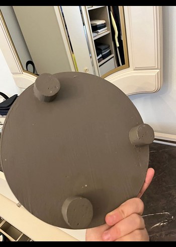 Yuvarlak Bej stand - Görsel 4