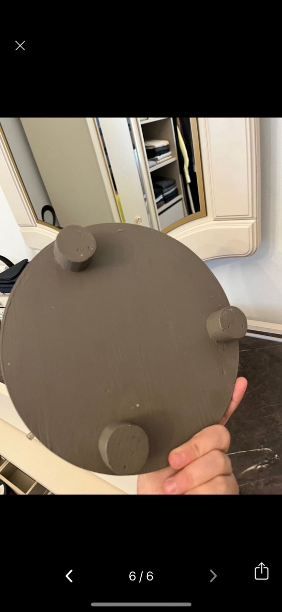 Yuvarlak Bej stand - Görsel 4