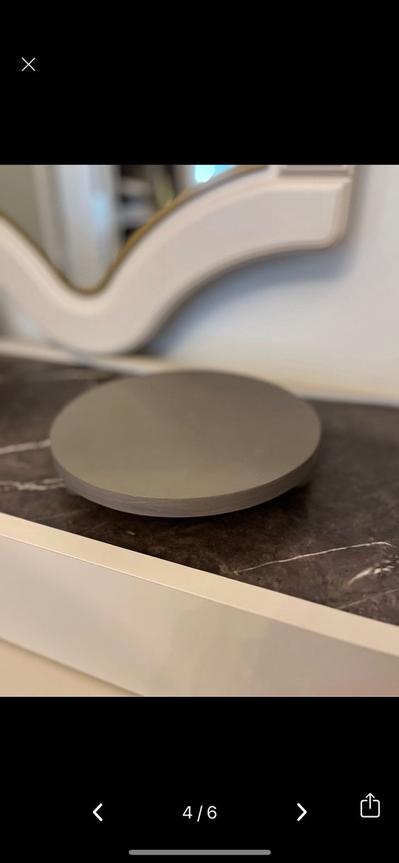 Yuvarlak Bej stand - Görsel 2