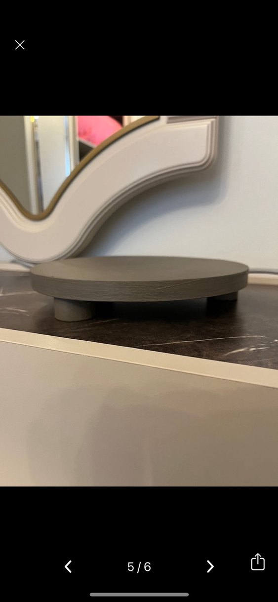 Yuvarlak Bej stand - Görsel 3