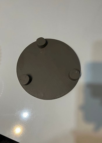 Bej ve şeffaf yuvarlak tabak seti - Görsel 5