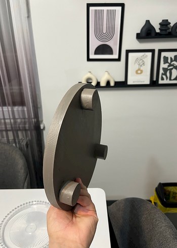 Bej ve şeffaf yuvarlak tabak seti - Görsel 7