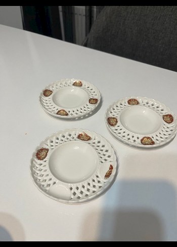 Bej Yuvarlak Dekoratif Tabak - Görsel 2