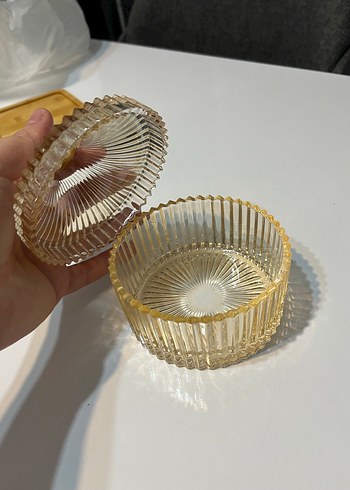 Altın Renkli Modern Klasik Kapaklı Kase - Görsel 3