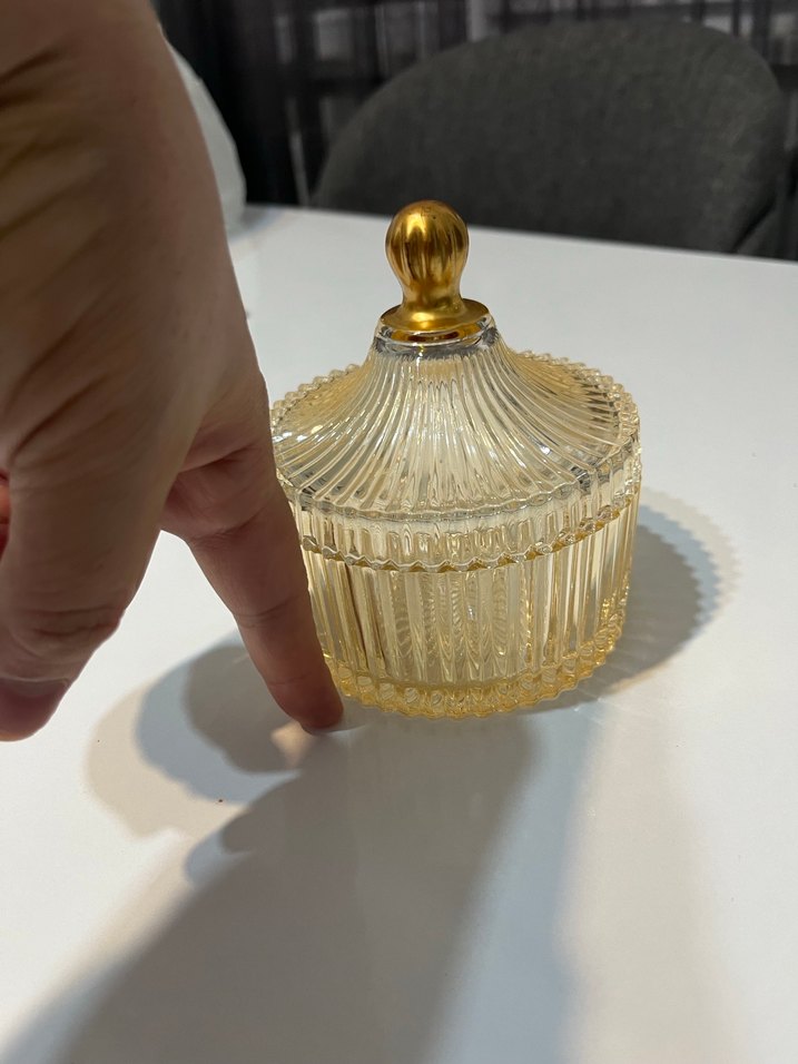 Altın Renkli Modern Klasik Kapaklı Kase - Görsel 5