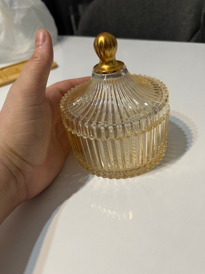 Altın Renkli Modern Klasik Kapaklı Kase - Görsel 4