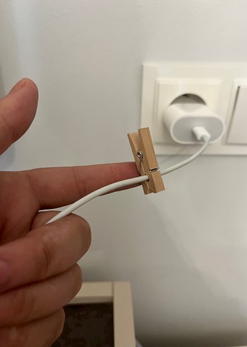 Ahşap Sanat Bej Ahşap Mandal Seti fotoğraf için